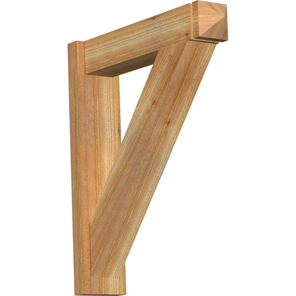 Ekena Millwork Traditional Rough Sawn Arts and Crafts Outlooker, Western Red Cedar, 6"W x 26"D x 30"H OUT06X26X30TRA03RWR - main